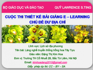 Làng nghề truyền thống hoa Tây Tựu